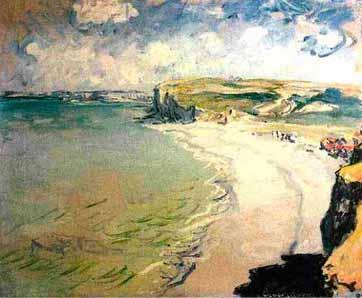 Claude Monet Beach in Pourville Sweden oil painting art
